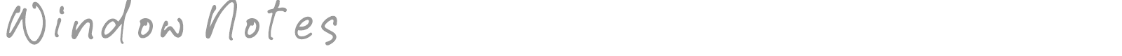 Window Notes font preview